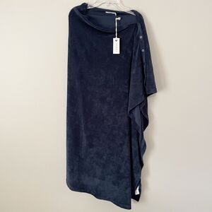 Mersea One Size Navy Blue Captiva Terry 3 in 1 Poncho Multi Use Versatile NEW